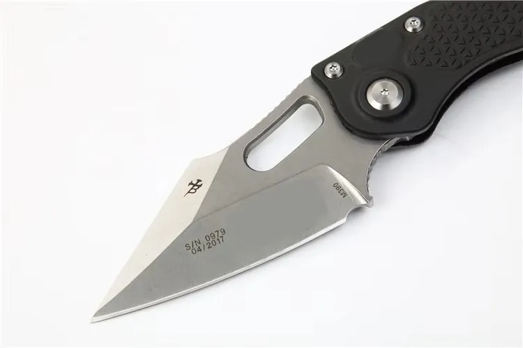 سكين Miker Stitch Flipper القابل للطي D2، مقبض من ألياف النايلون الزجاجية أداة EDC خارجية