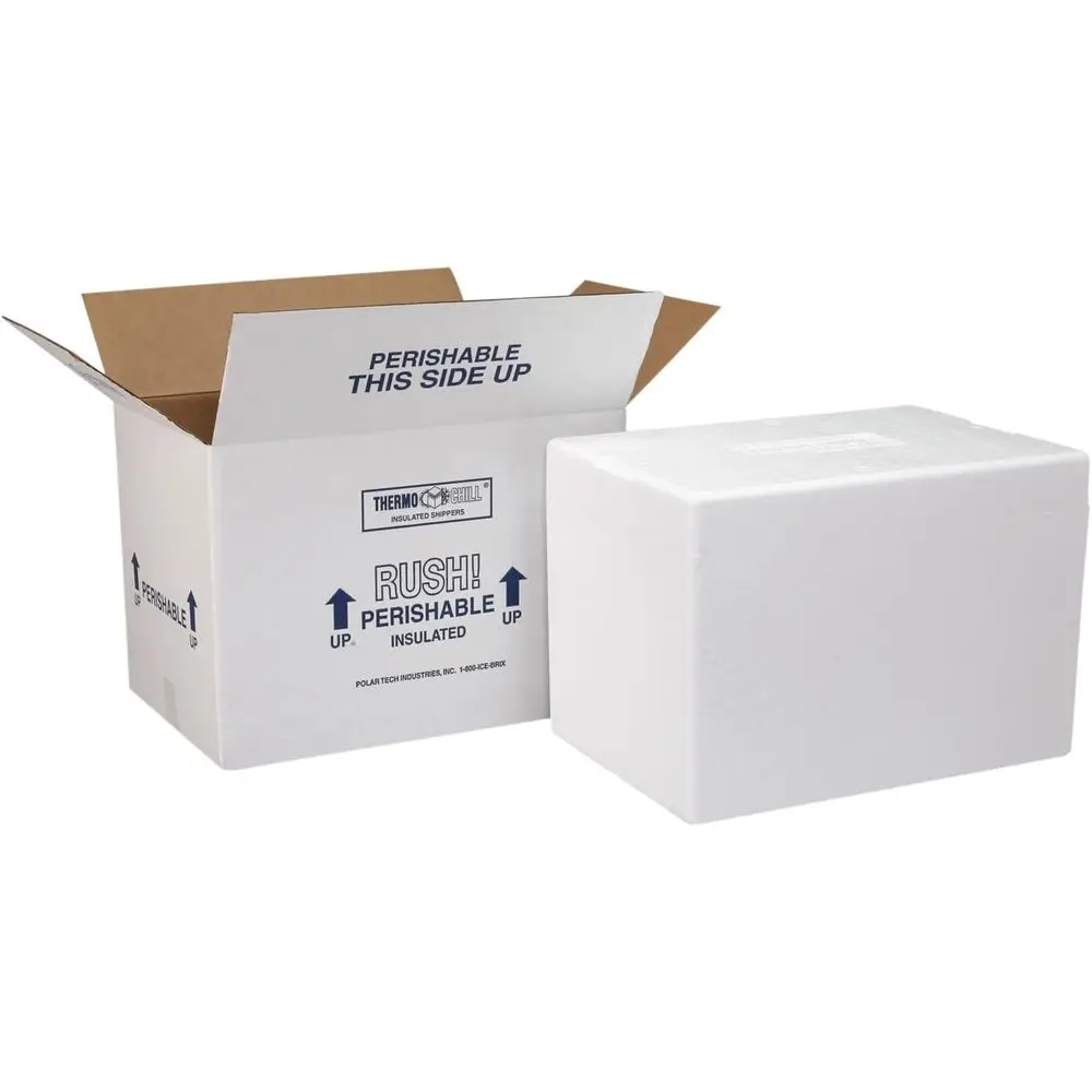 

Medium Insulated Shipping Carton with OAM Shipper, 2-Count, 15.5 L x 13.75 W x 10.5 D