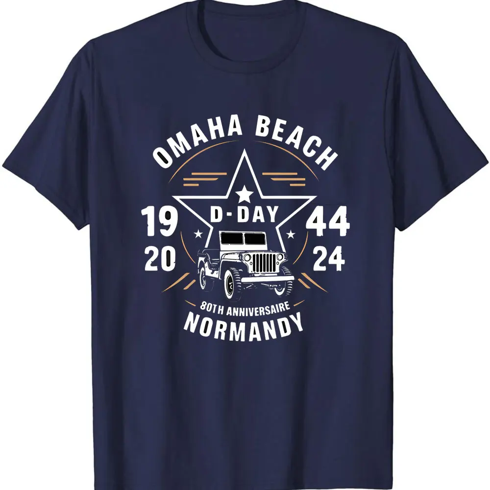 ミリタリーコットンシャツ、d-day 80周年記念シュノーケマンディTシャツ、オーバーロードアロハビーチ、ミリタリーギフト、1944-2024