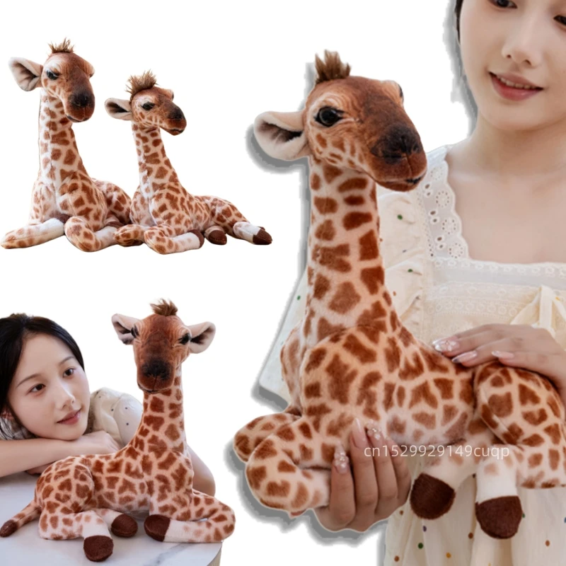 

25/30 см имитация милого жирафа, плюшевая кукла, подушка, реалистичная длинная шея, пятнистый жираф, мягкая игрушка, домашний декор, подарок для детей