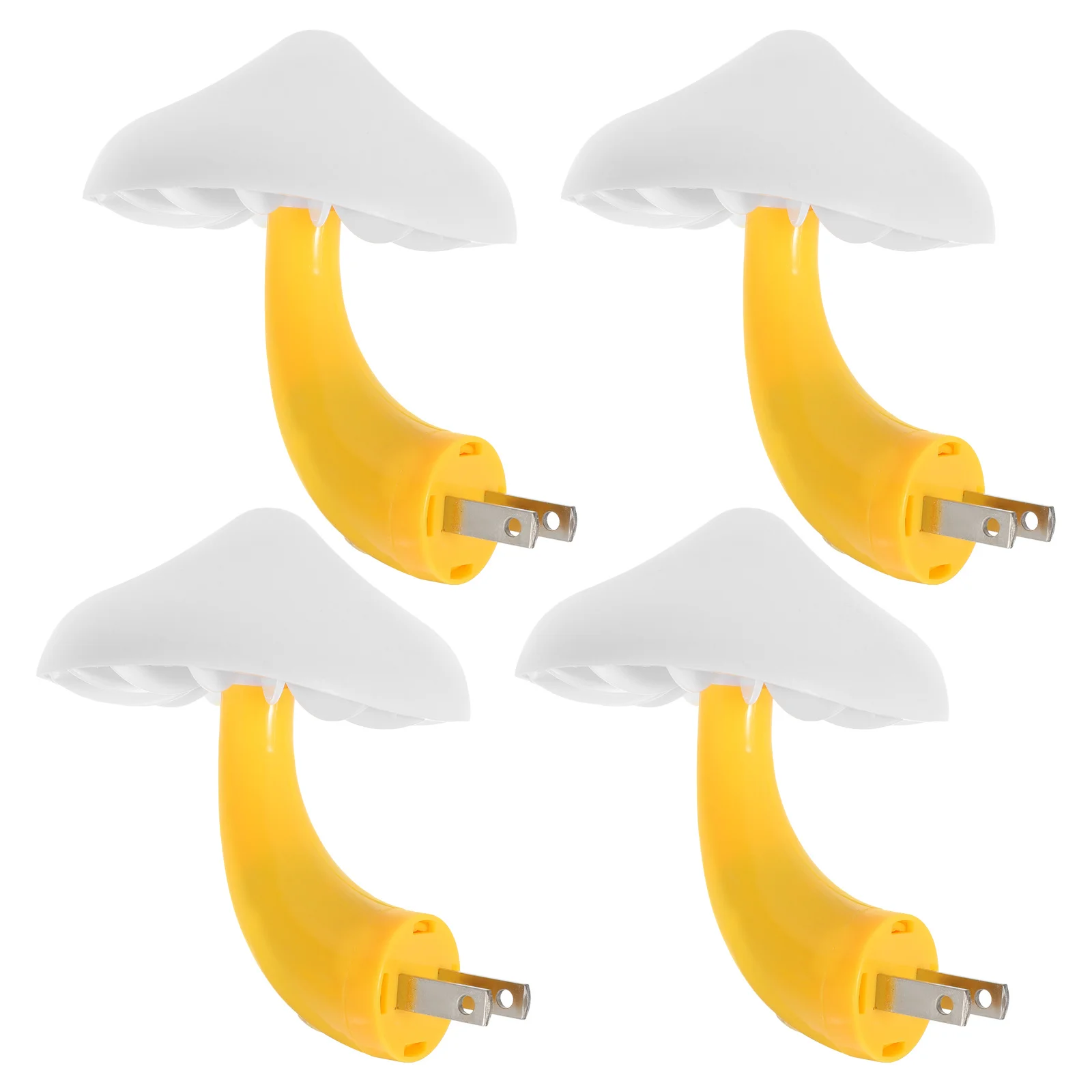 

4pcs Mushroom Night Light Led Plug In Lamp For Bedroom Decorative Room Nightlight Mini Mushroom Lights Energy Saving Long