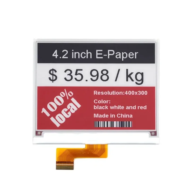 

4.2 E-ink E-paper Tri-Color EPD