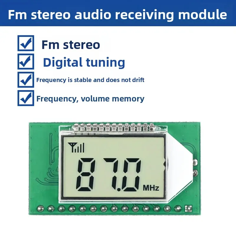 For FM Stereo Digital Radio Circuit Board Module Wireless Audio Village Access Campus Radio Receiver