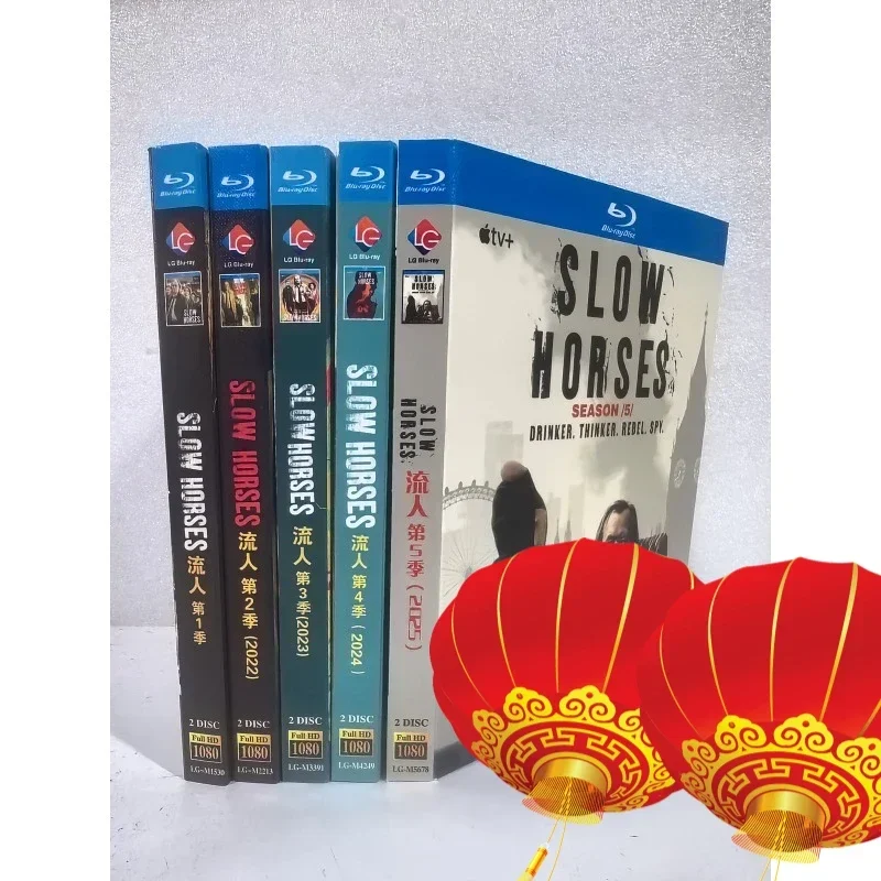 Slow Horses Staffel 1-5 (2025) 10-Disc All Region Neu Versiegelte Box-Set Blu-ray-Disc