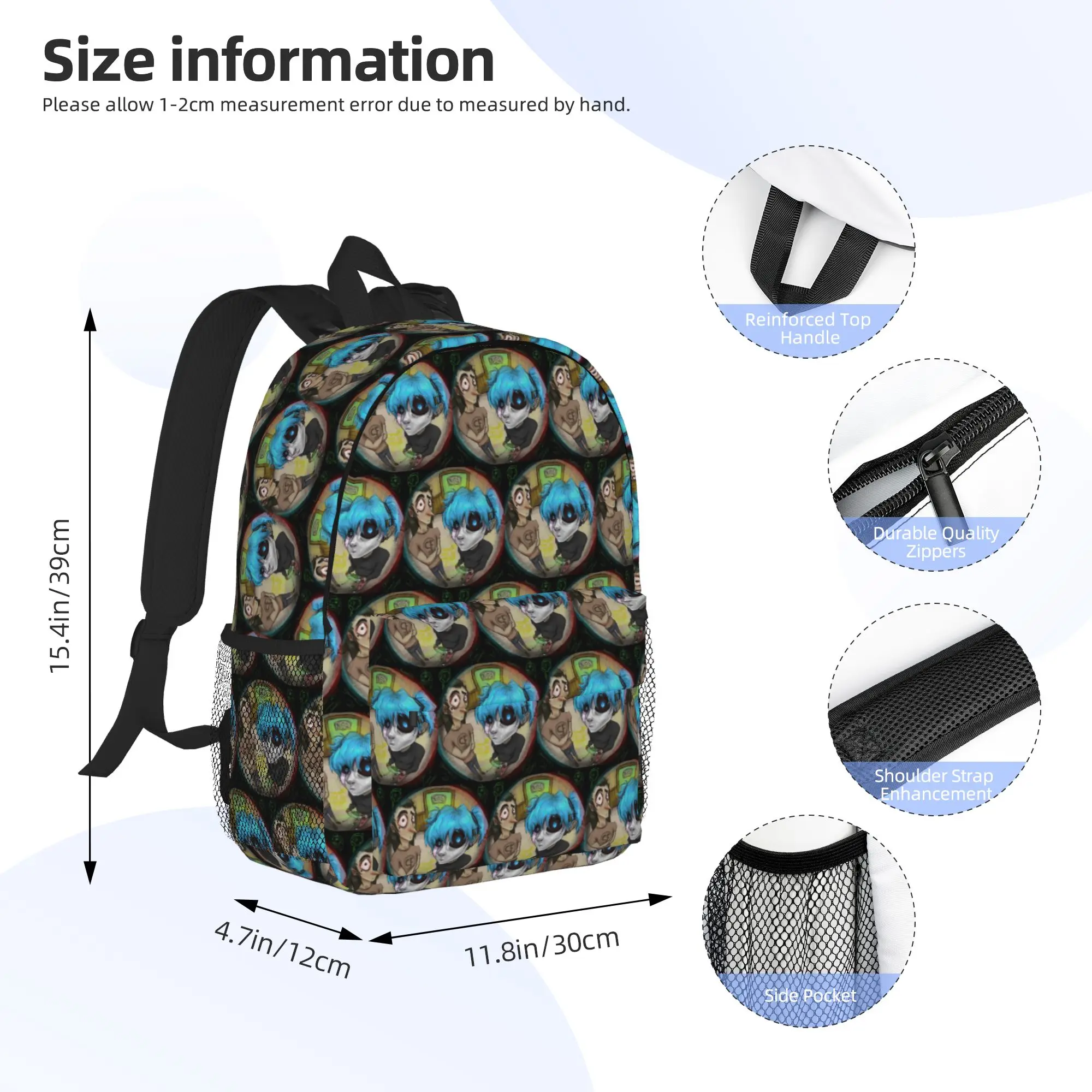 Game Sally Face Terror Adventure Backpack Hot Sale Daypack Large Capacity Boy Girl BookBag Shoulder Bag for Men Women School Bag