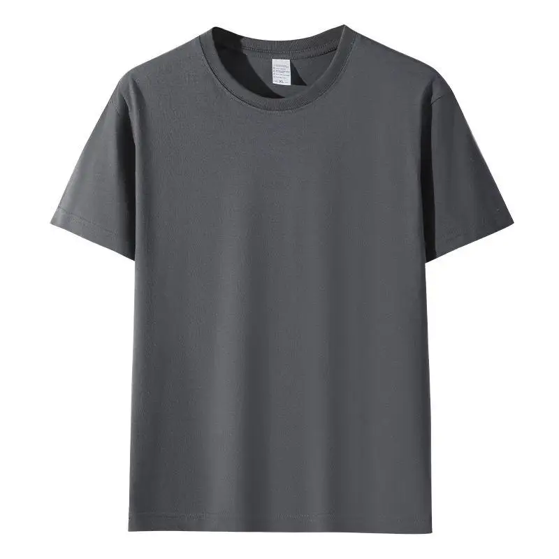 Summer Men's Custom Round Neck T Shirt Print Logo Diy Personalization Design Company Event Group Worker Workwear Work Clothes