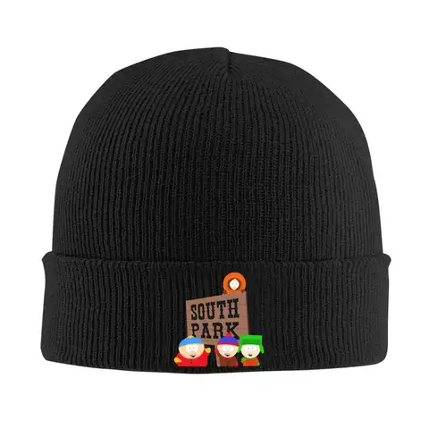 South-Parks Cartoon Strickmütze Mützen Herbst Winter Hüte Warme Acryl Straße Cartman Kyle Kenny Stan Cap Männer Frauen Geschenke,