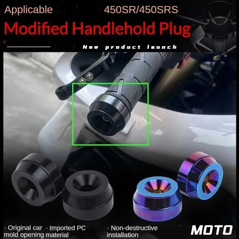 

For CFMOTO 450SR/450SRS Aluminum Alloy Handlebar End Weights, Crash Protection Anti-Slip Balance Block Motorcycle Accessories