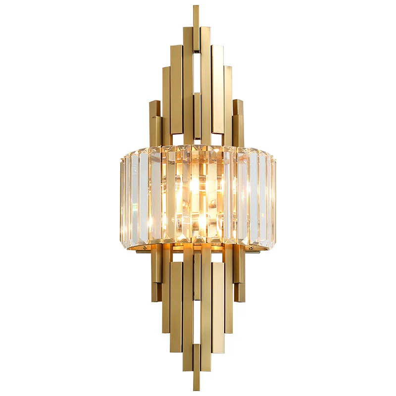 

Nordic Luxury Crystal Wall Lamp Sconce Light For Living Room Corridor Hall Indoor Fixture