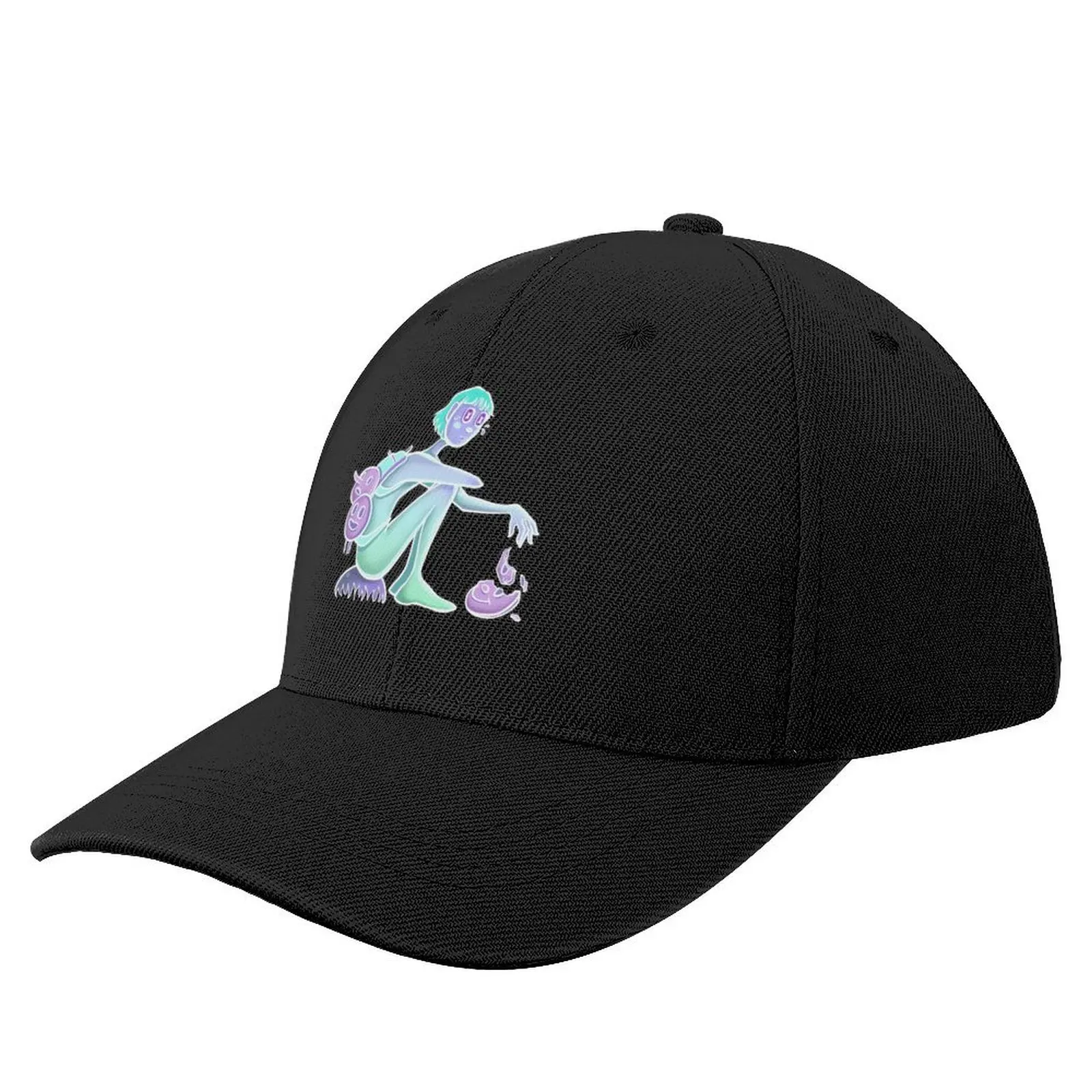 ghost girl broken mask Baseball Cap Icon Trucker Cap Beach Bag For Men Women's