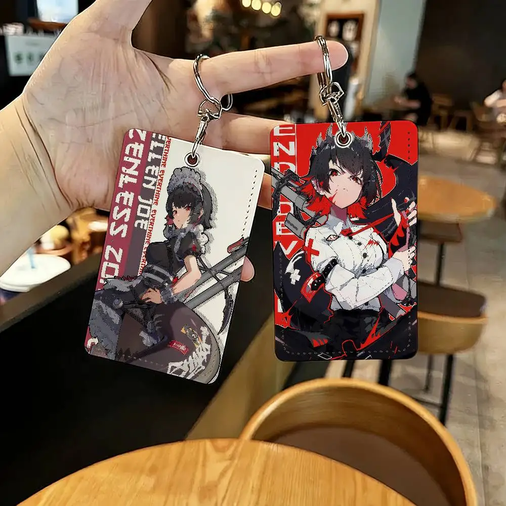 ZZZ Ellen Joe Game Card Holder With Keychain Executive Protection For Bank Credit Subway Bus Case