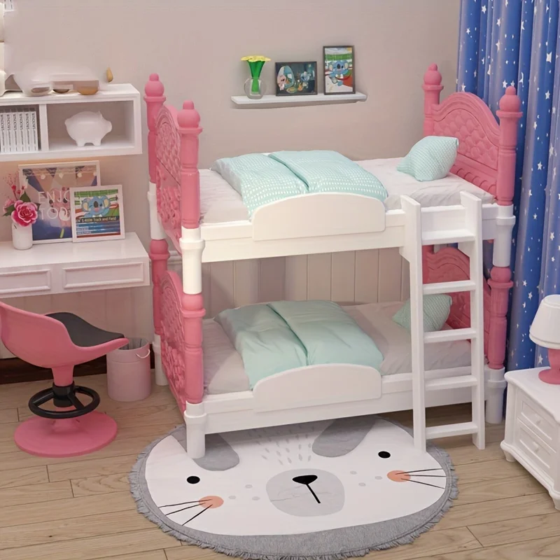 Koala 1/12 maison de poupée lits superposés Miniature chambre meubles ornement Mini lit Double maison de poupée créer une chambre de rêve Miniature