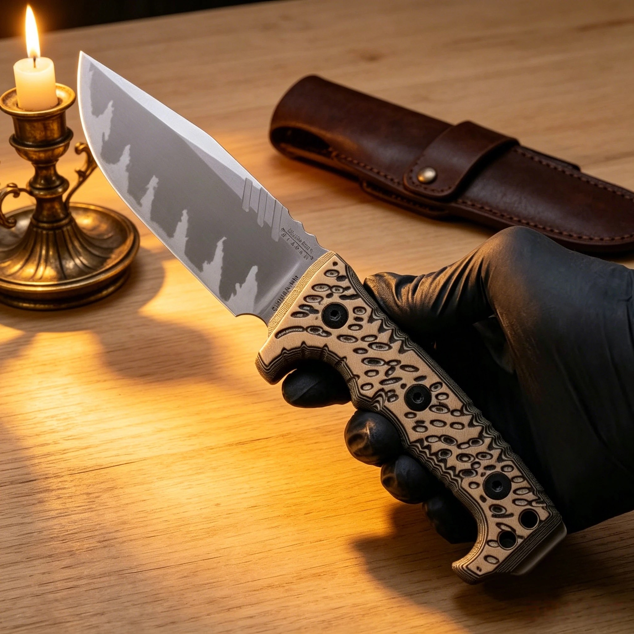 Miller Bros-M8 Heavy-Duty Outdoor Straight Knife Z-WEAR Steel Rugged Camping Style
