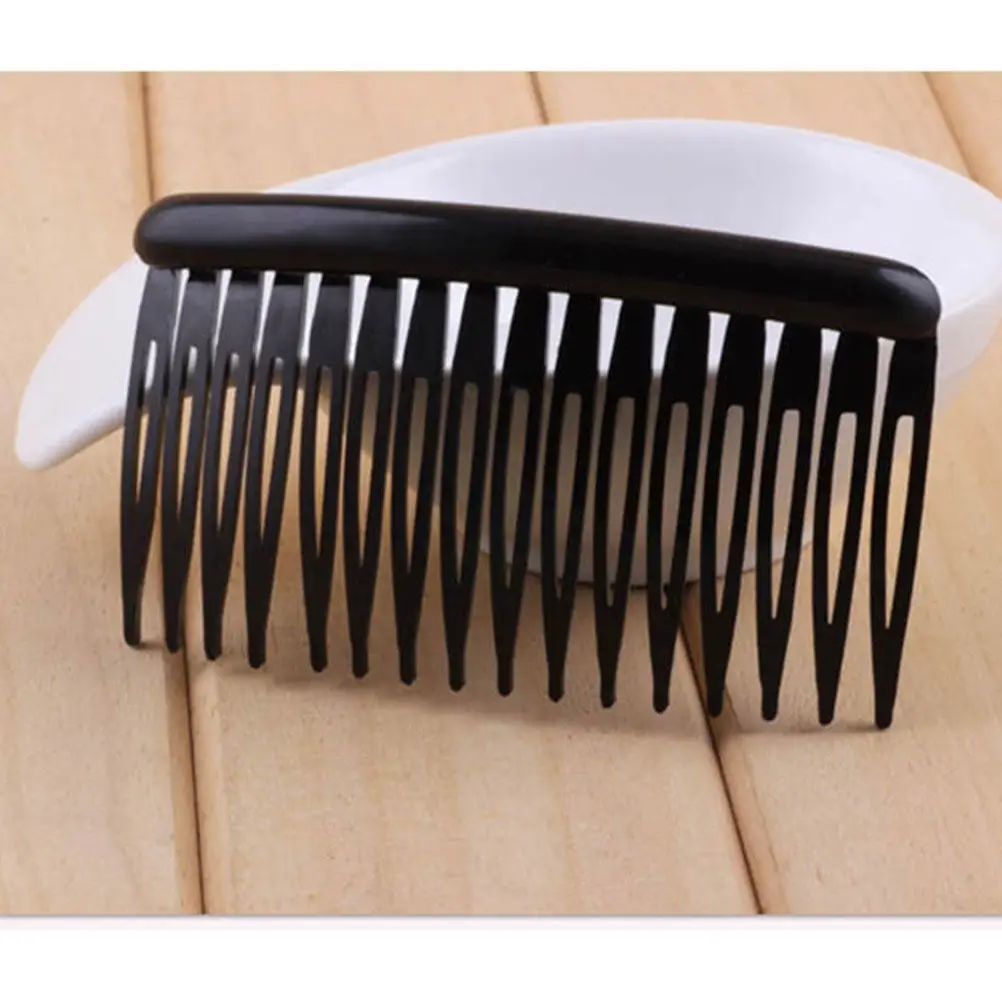 2Pcs Plastic Hair Comb 16 Tooth Elegant Lightweight Hairpiece for Bride Wedding Engagement Party Decoration Plastic Hair Comb