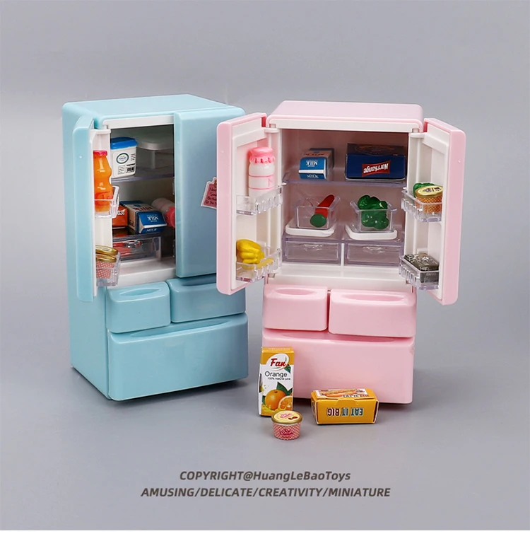 Simulatie Mini Dubbele deur Kleine Koelkast Decoratie voor 1/10 RC Crawler Auto TRX4 Defender AXIALE SCX10 RC4WD TF2 TRX6 Onderdelen