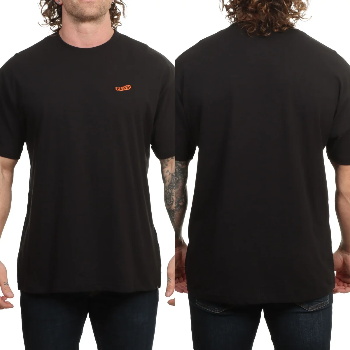 Image of Bestes Sommer-Volcom-Grafik-Baumwoll-T-Shirt, Unisex, Sommer, kurzärmelig, modisches Marken-T-Shirt, luxuriöses, lässiges Vintage-T-Shirt