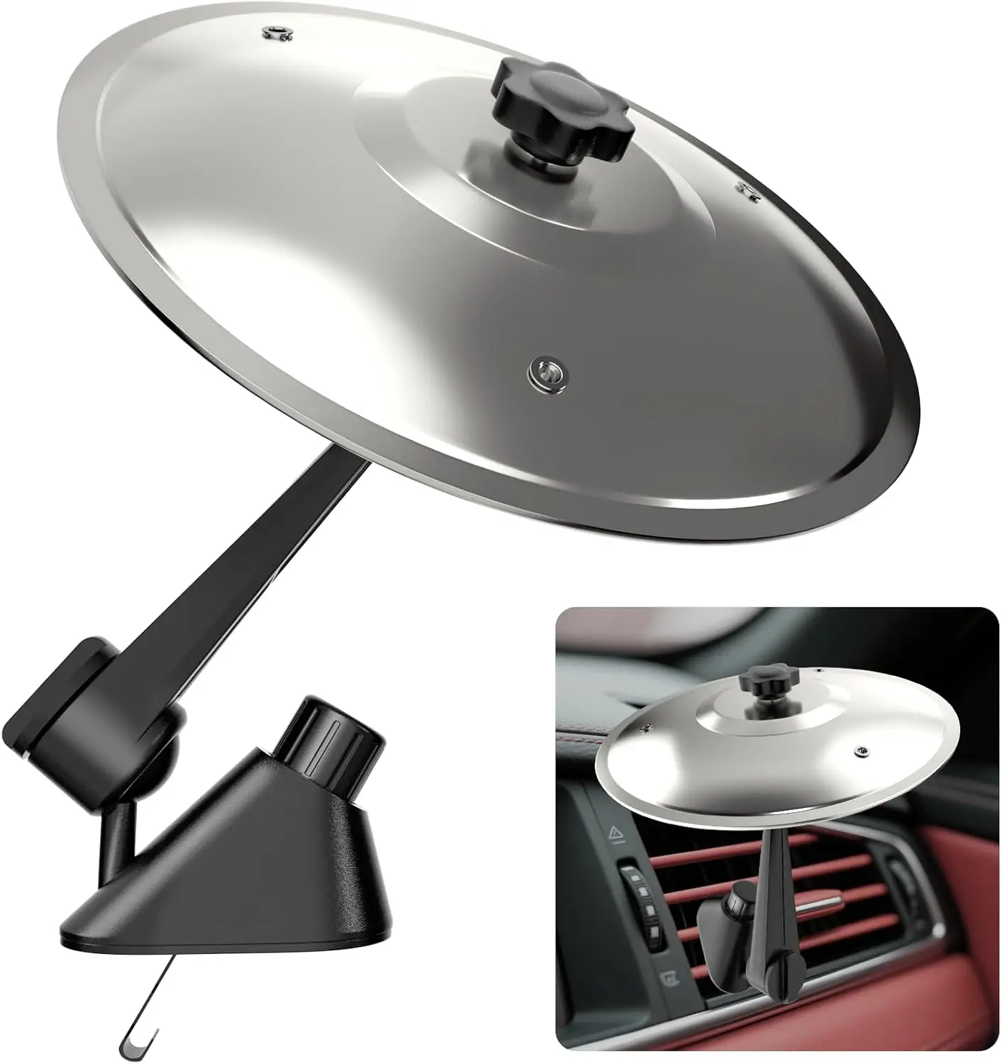 Car Cymbal Air Vent Mini Metal Drum Crash Cymbal for Music Lovers Cars Symbol Drum Funny Musical Instruments Gadget