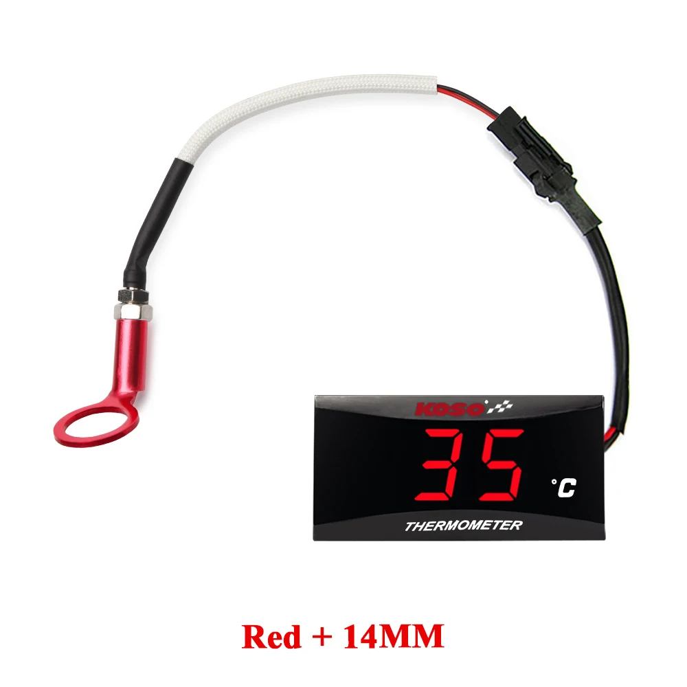 KOSO cilinderkop temperatuurmeter Motorfiets LCD Digitale Scherm Sensor SAMCI Universele cilinder Temp Meters ﻿