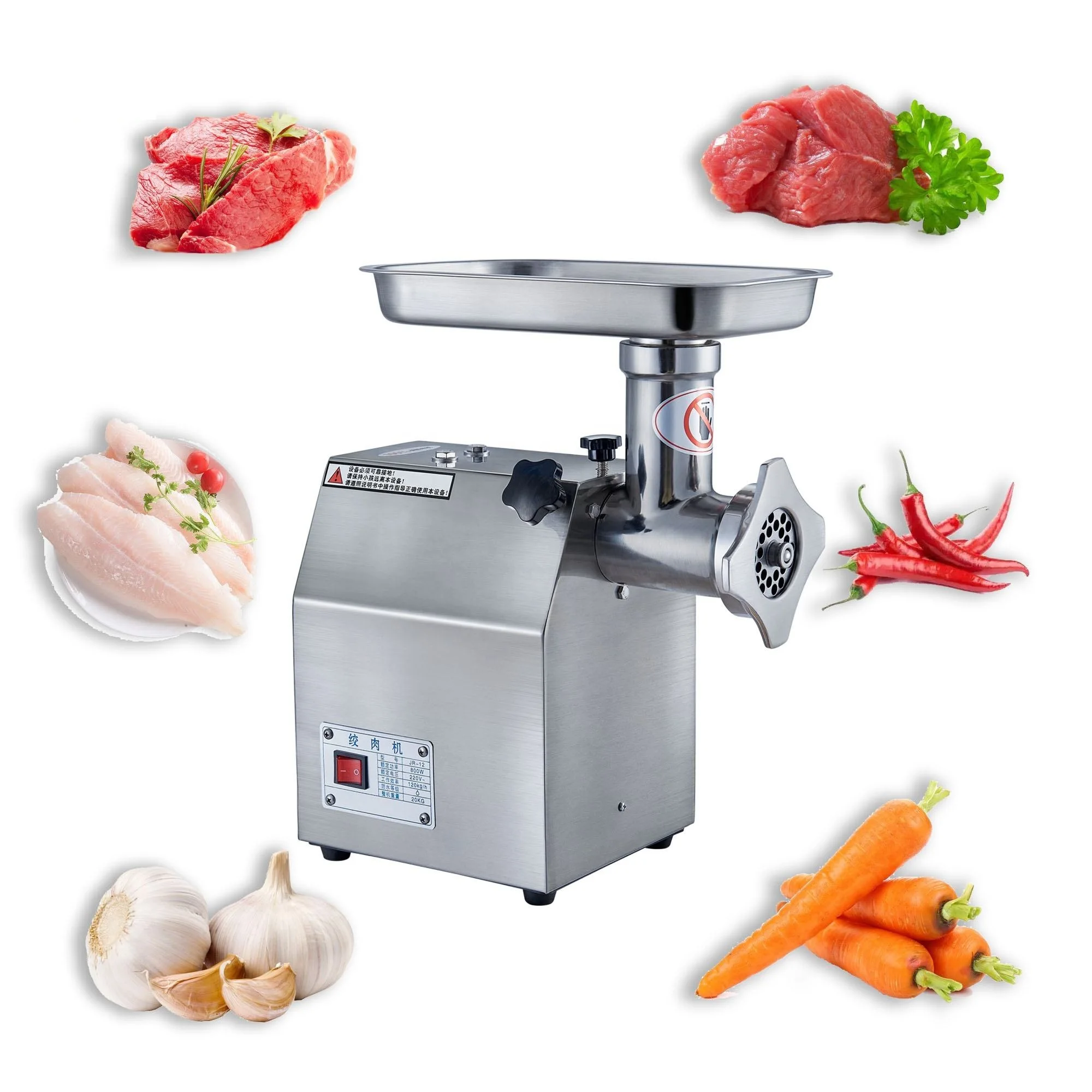 

Commercial Electric Meat Grinder Kitchen Machinery Meat Mincer Sausage Stuffer Picadora De Carne