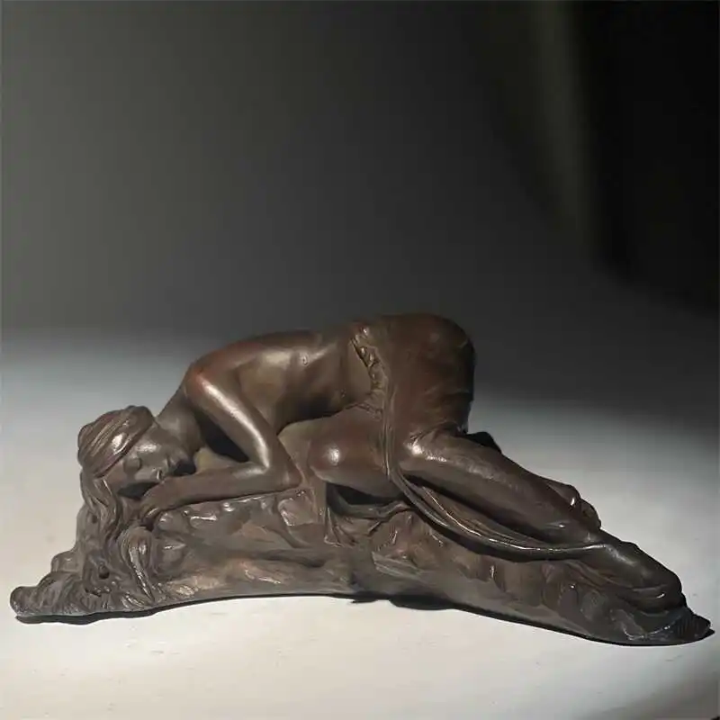 Nordic Literary Style Retro Decoration Sleeping Beauty Figure Sculpture Home Decoration Art Homestay Desktop Creative Ornaments