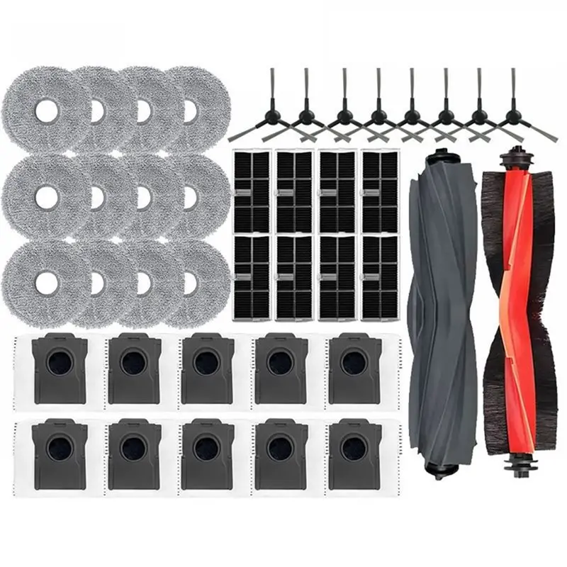 

2025-For Dreame L40 Ultra AE Replacement Parts:L10S Ultra Gen2 Mops, Filters, Dust Bags,And Side Brush Vacuum Cleaner Accessorie