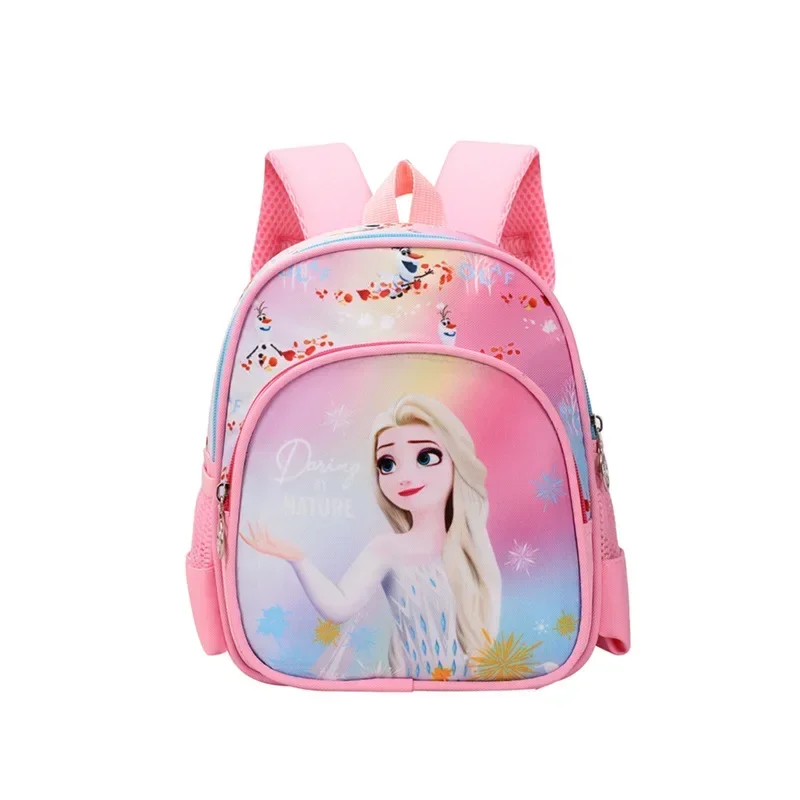 MINISO Disney Frozen Elsa Princess Cute Cartoon Girls School Backpack Casual Fashion Large Capacity Waterproof Dual-Shoulder Bag