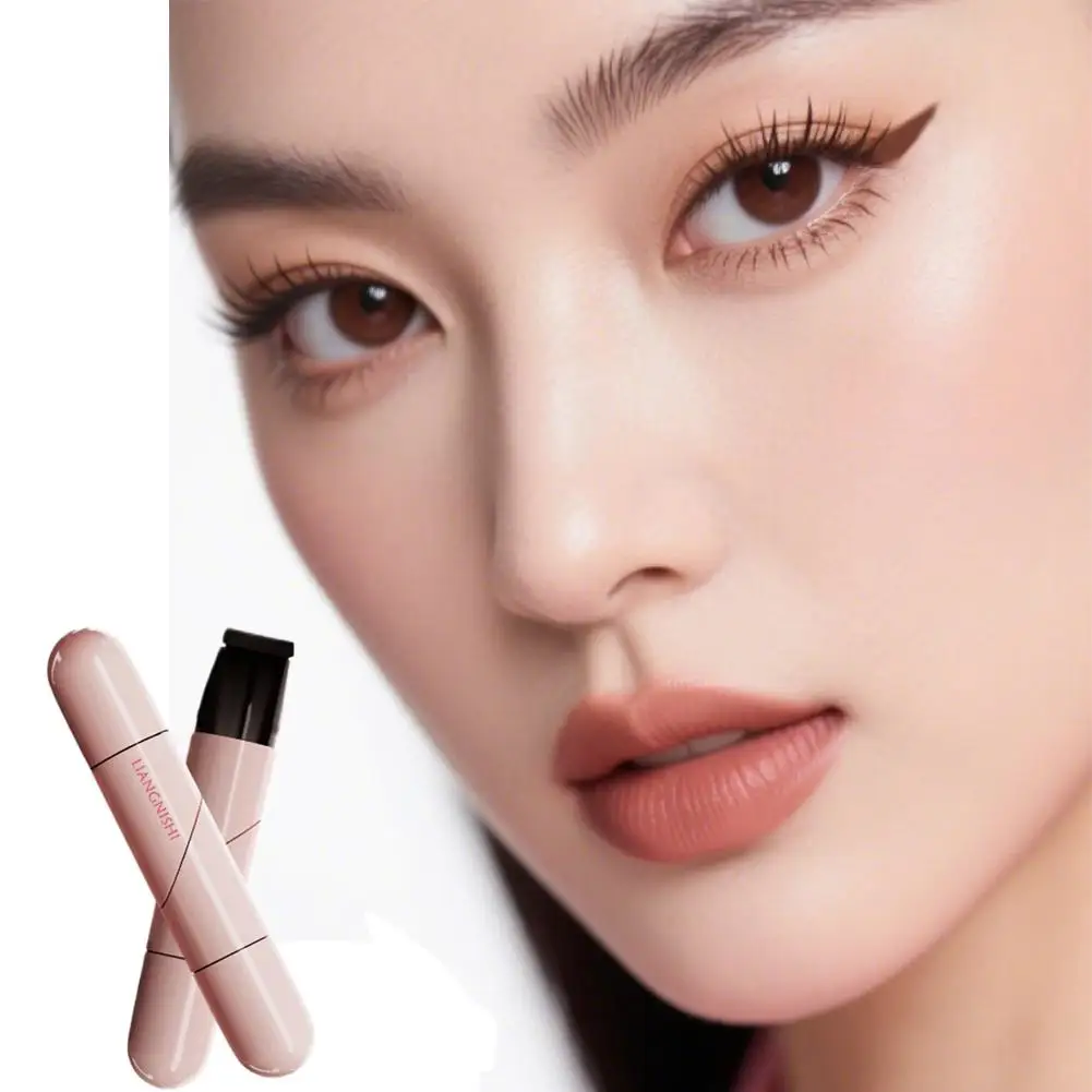 Natural Stamp Liquid Eyeliner Lasting One-piece Double-headed Heart Rotatable Seal Quick-drying Brand Eyeliner