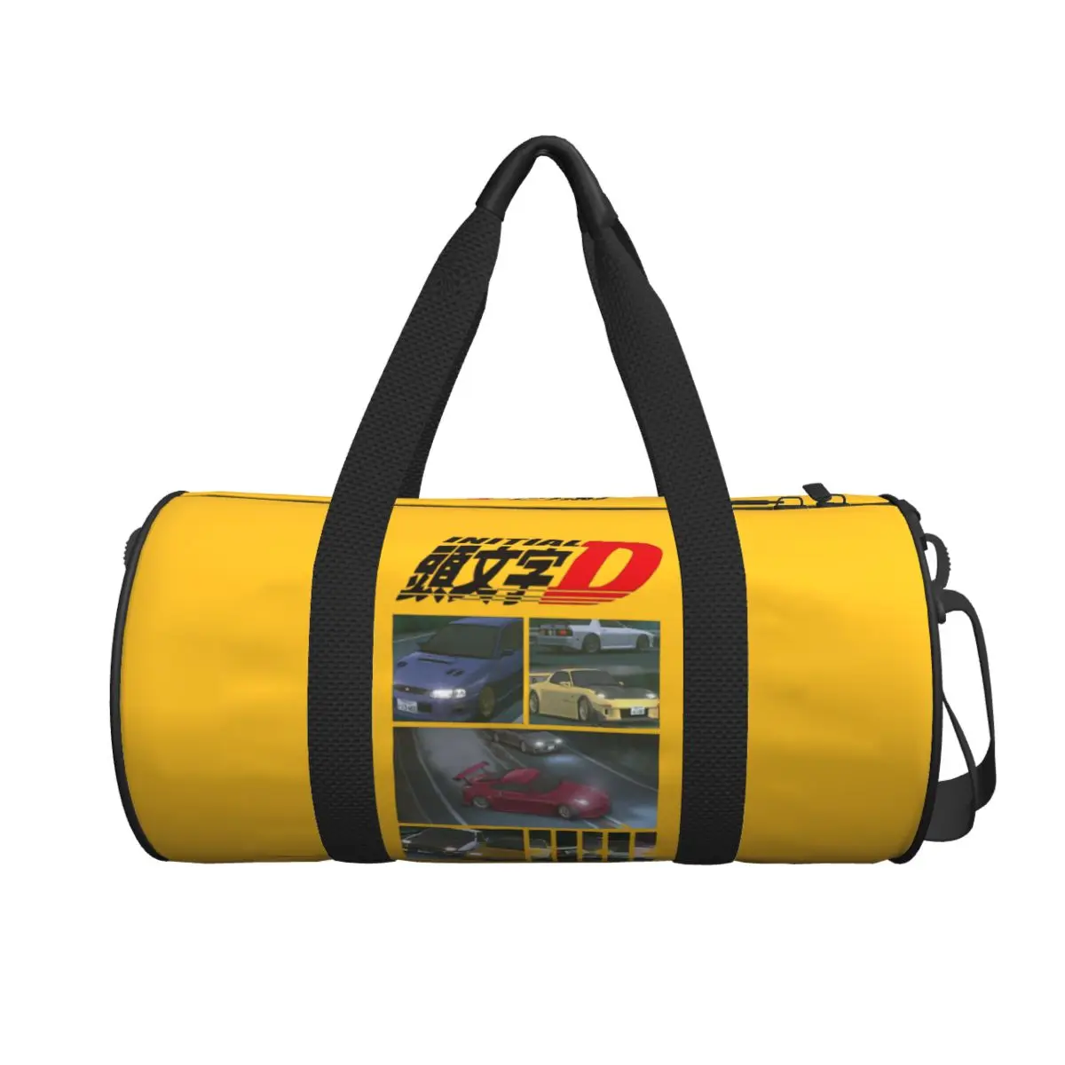 

Initial D Neon Ae86 Large Duffle Gym Bag Waterproof Duffle Travel Bags Handbags Fitness bag