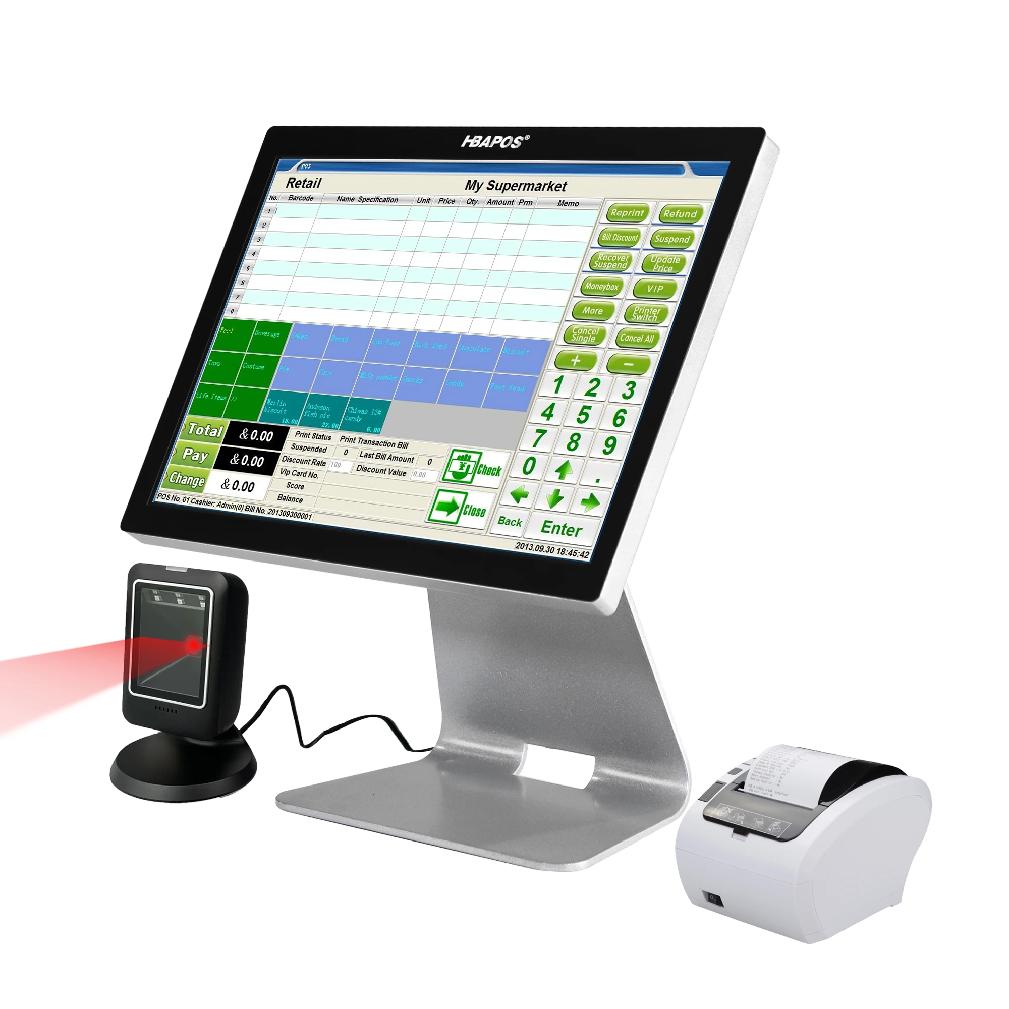 

ATV&UTVProfessional Pos System Manufacturer Personal Mould Pos Cash Register Machine Metal Shell Pos Hardware