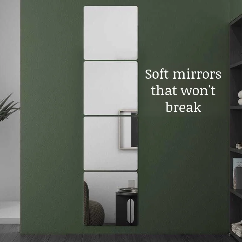 Acrylic high-definition self-adhesive soft mirror stickers wall mirrors do not distort the no-punch bedroom household