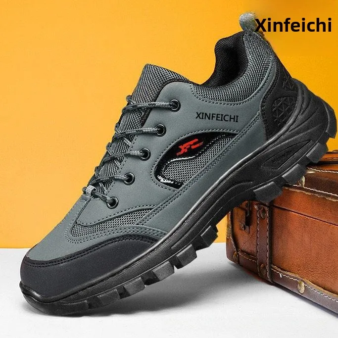 

Men's Labor Protection Shoes Spring Summer Autumn Winter Breathable Waterproof Wear-Resistant Casual Work Sports Shoes