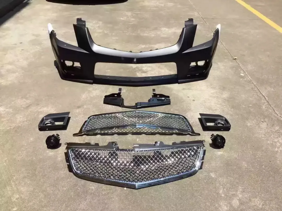 

Car front bumper Body kit surrounded grille fog lamp cover frame for Cadillac cts modified cts-v