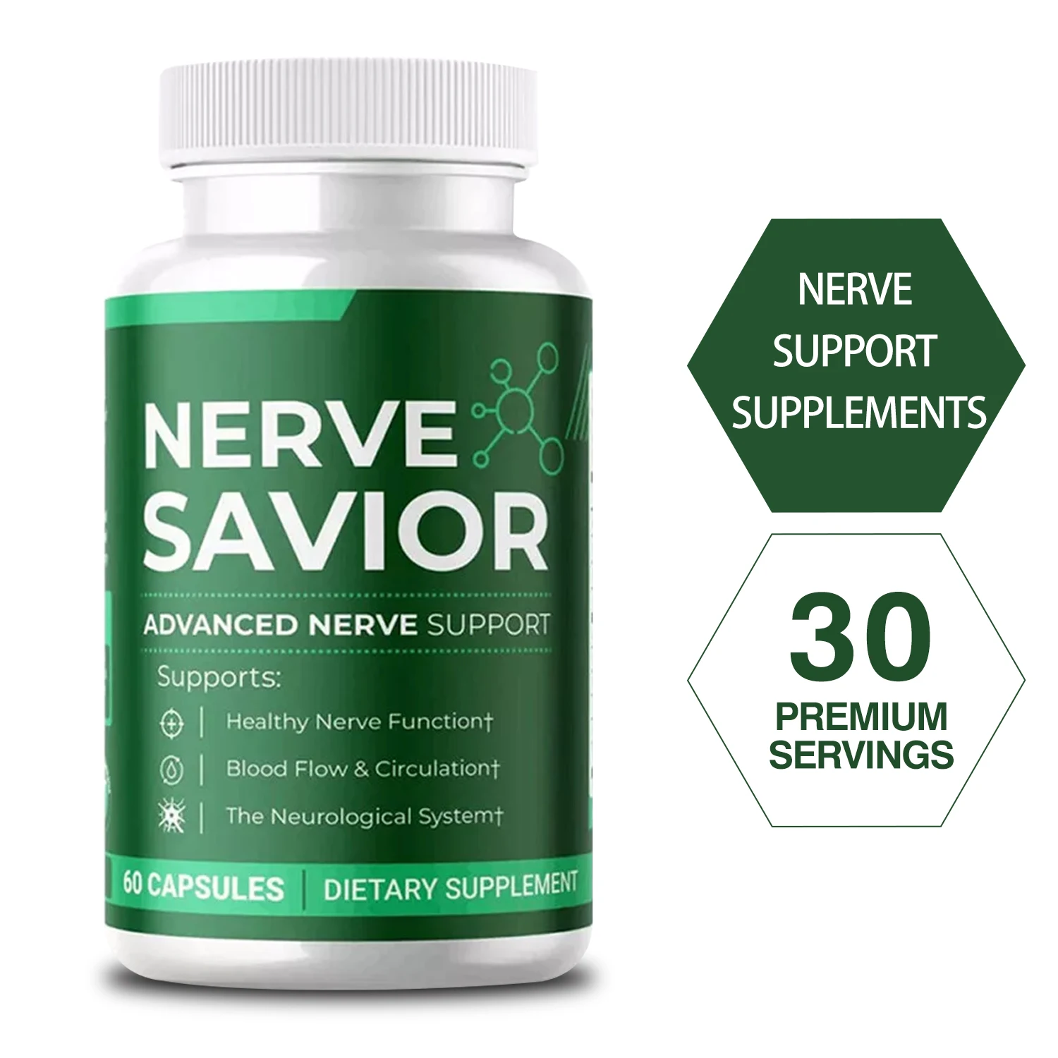 Advanced Nerve Support - Supports Healthy Nerve Function, Blood Flow, Circulation, Antioxidant