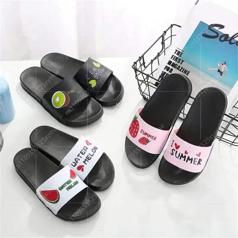 

Haiti Flags Pattern Women Slippers Couple Home Sandals Women Indoor Slip On Shoes House Floor Non-slip Slides Black