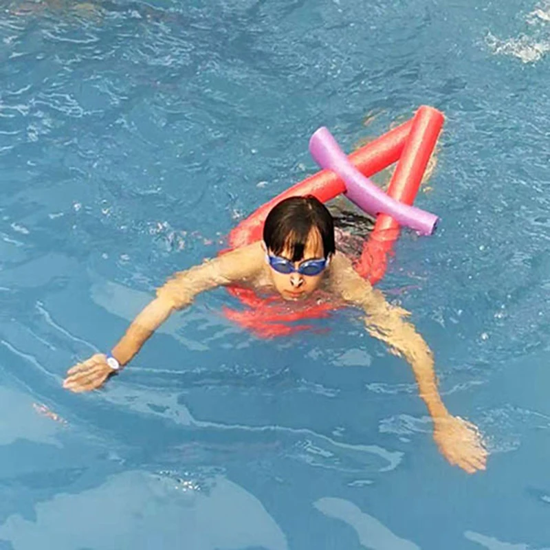 Hollow Flexible Swimming Swim Pool Water Float Aid Foam Pool Noodles Connector Floating Water Float Stick Swimming Ring