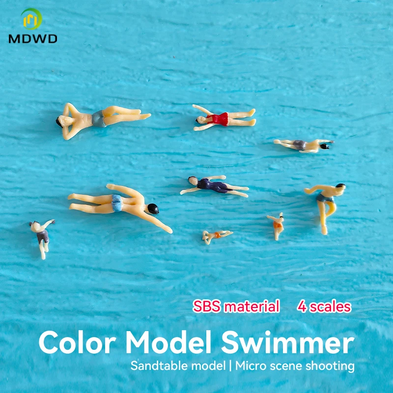1:50-11:150 Scale รุ่นว่ายน้ําตัวเลขสําหรับ Diorama Tiny Pool Scenery ทํา 2cmtiny รุ่นกีฬา Man สําหรับ Miniature ภูมิทัศน์