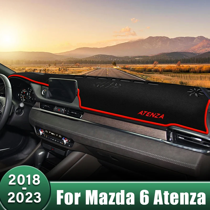 

Car Dashboard Cover Sun Shade Mats Avoid Light Pads Anti-UV Case Carpets For Mazda 6 Atenza GL 2018 2019 2020 2021 2022 2023