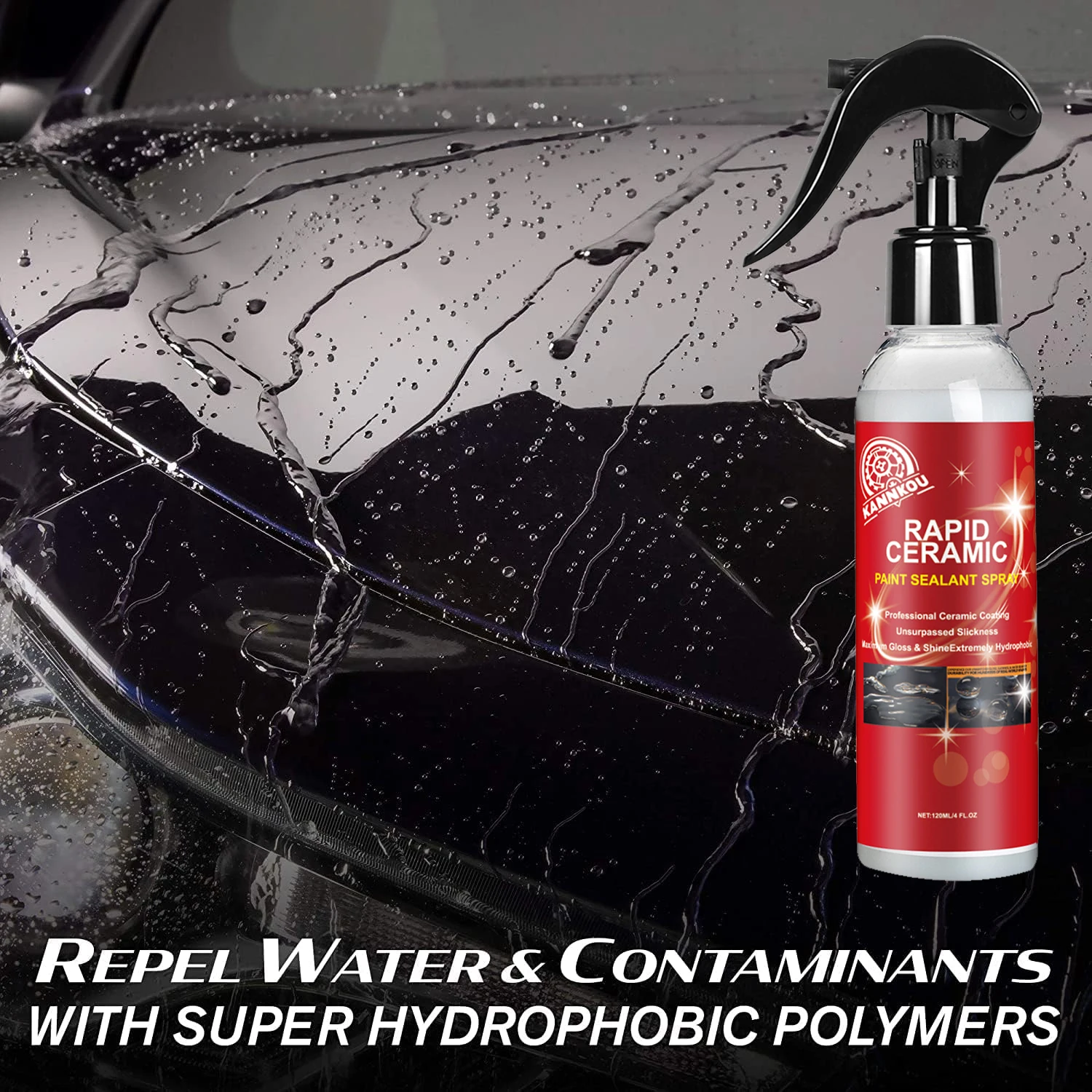 

Платиновый быстрый герметик для керамической краски, спрей с максимальным блеском и блеском, чрезвычайно гидрофобное керамическое спрей-покрытие