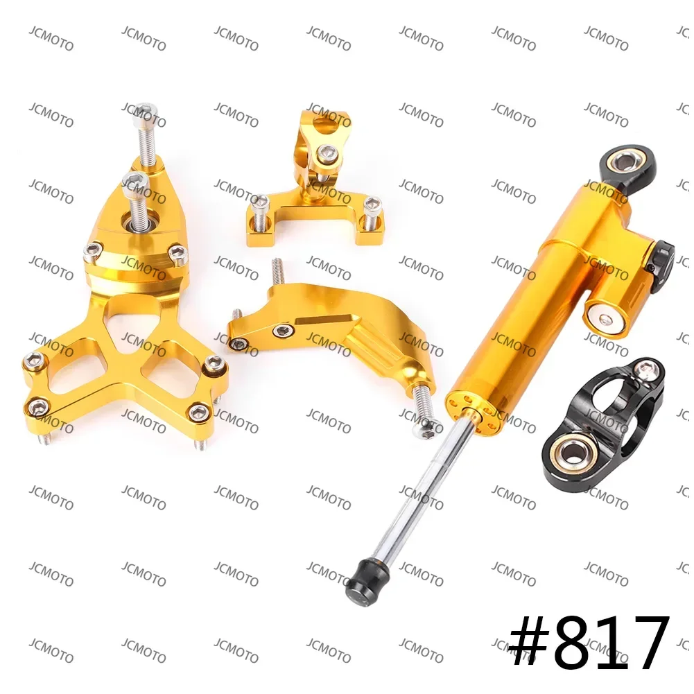 

For Honda CBR1000RR 2008 2009 2010 2011-2014 CNC Motor Steering Damper Stabilizer Safety Control w/ Mounting Bracket Holder Kit