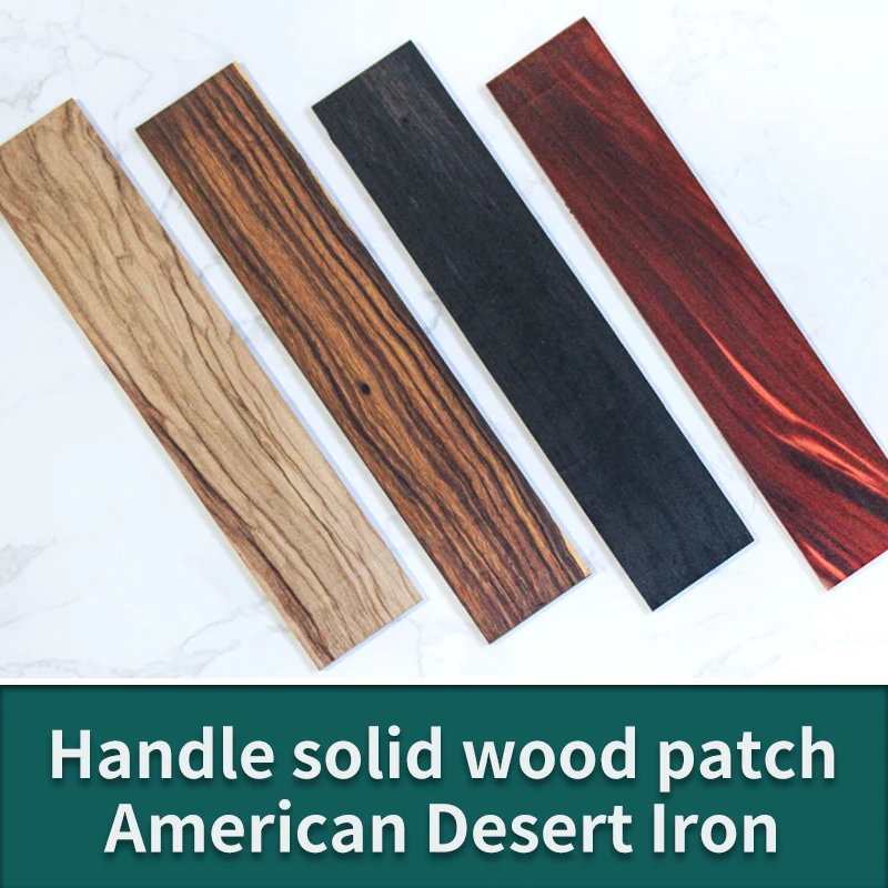 Handle Material Solid Wood Patch Redwood Authenticity American Desert Iron Handle Thickness 2 to 6mm 1Pcs