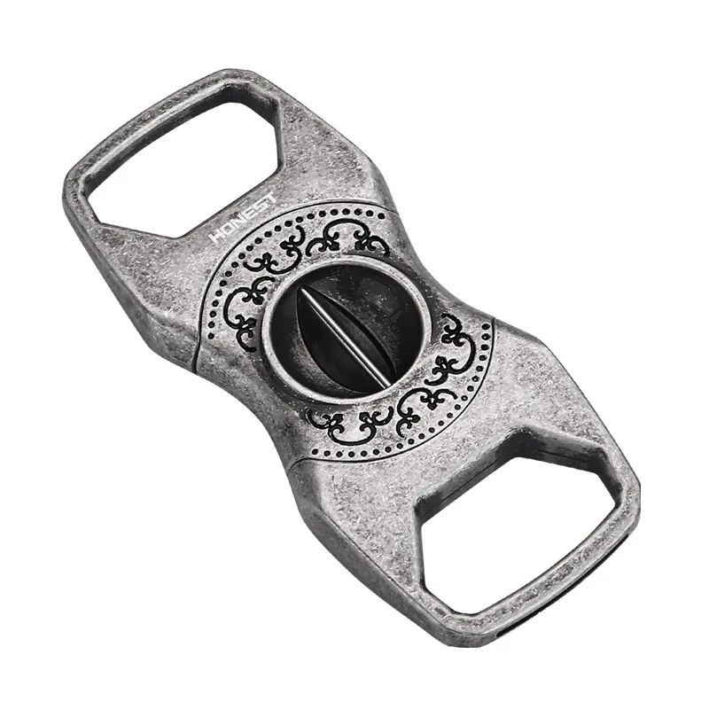 Retro Cigar Cutter Creative Design V-Shaped Cigar Knife Sharp Cigarette Accessories Gifts image 6