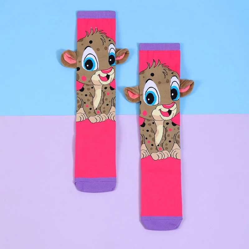 Cute 3D Bunny Long Socks for Kids - Autumn Winter Princess Style, Perfect Birthday Gift for Girls & Parent-Child Matching