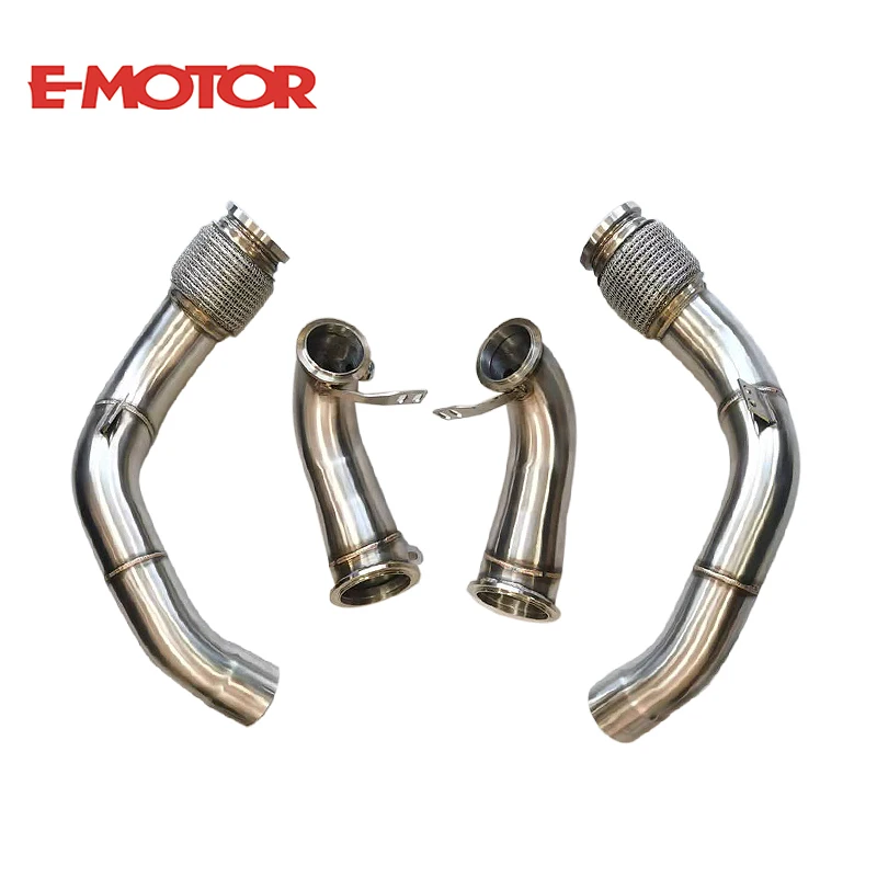 SS304 for b m w M5 F90 S63 Engine Exhaust Downpipe