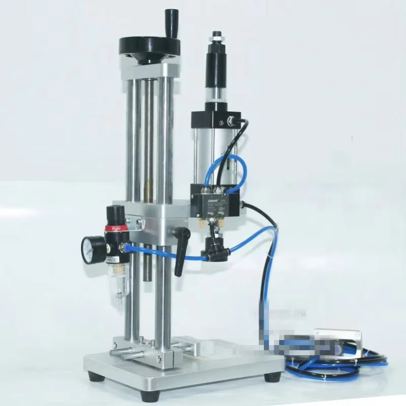 NWD Semi Automatic Condiment Bottle Cap Sealing Machine ,Pneumatic Vial Glass Bottle Perfume Bottle Capping Machine