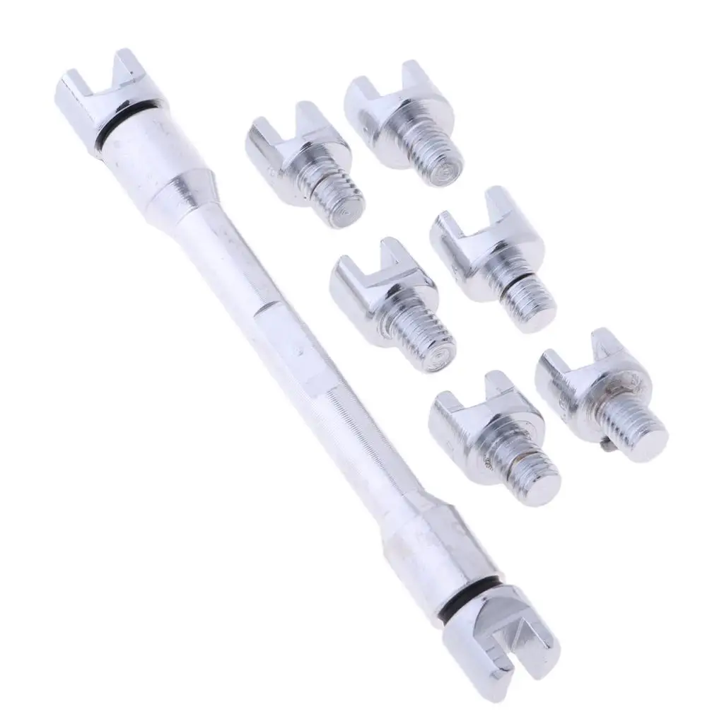 8 Sizes Motorcycle Wheel Spoke Wrench for Adjusting Spoke Tension Correcting Buckled Wheels Tire Wrench Handle Repair Tool