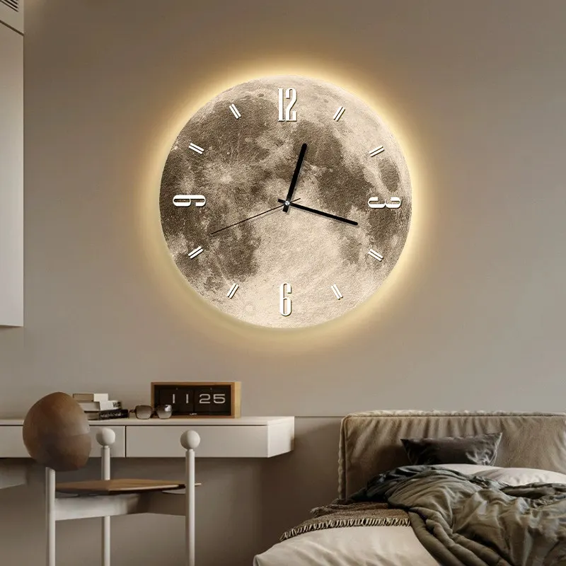 Modern Sided Wall Clocks Led Corner Watch Aesthetic Wall Clock Digital Clearance Orologio Da Parete Living Room Decoration