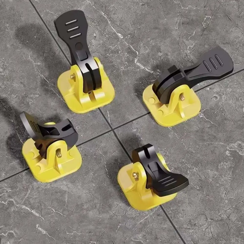 

50Pcs Portable Reusable Tile Leveling Device Manual Adjustable Tile Leveler Durable Push-type Tile Positioning Clip