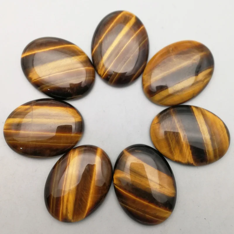 6 stücke gute Qualität 30x40mm natürlichen Kaffee Streifen Onyx Oval Cab Cabochon Perlen für Schmuck Zubehör machen kostenlosen Versand