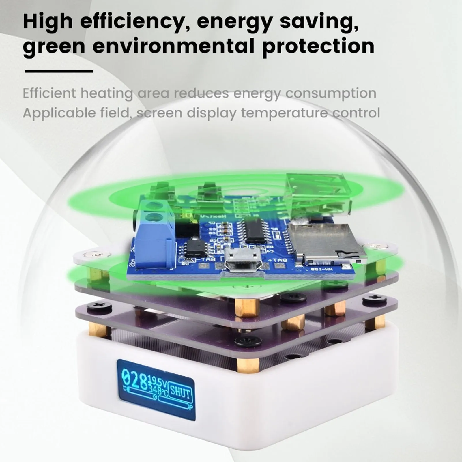 용접기 핫 플레이트 20V 온도 조절기 USB 타입 C 인터페이스 예열 칩 용접 스테이션 DIY 실험실용 시간 절약