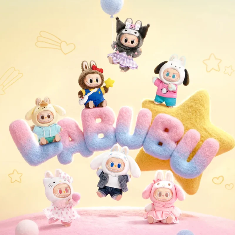 

Серия Blind Box «Монстры X Персонажи Sanrio»: Виниловые плюшевые брелоки Labubu, загадочные коробки, подвески Kuromi и My Melody, игрушки-сюрпризы